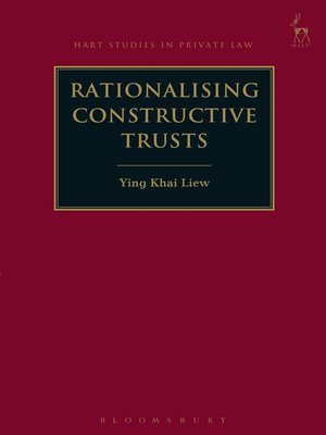 cover image of Rationalising Constructive Trusts